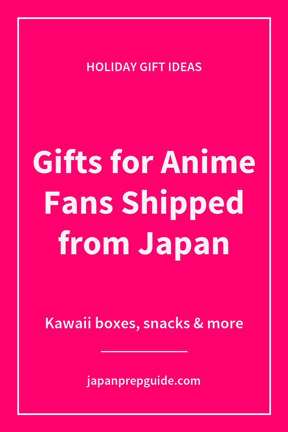 Gifts for anime fans shipped from Japan