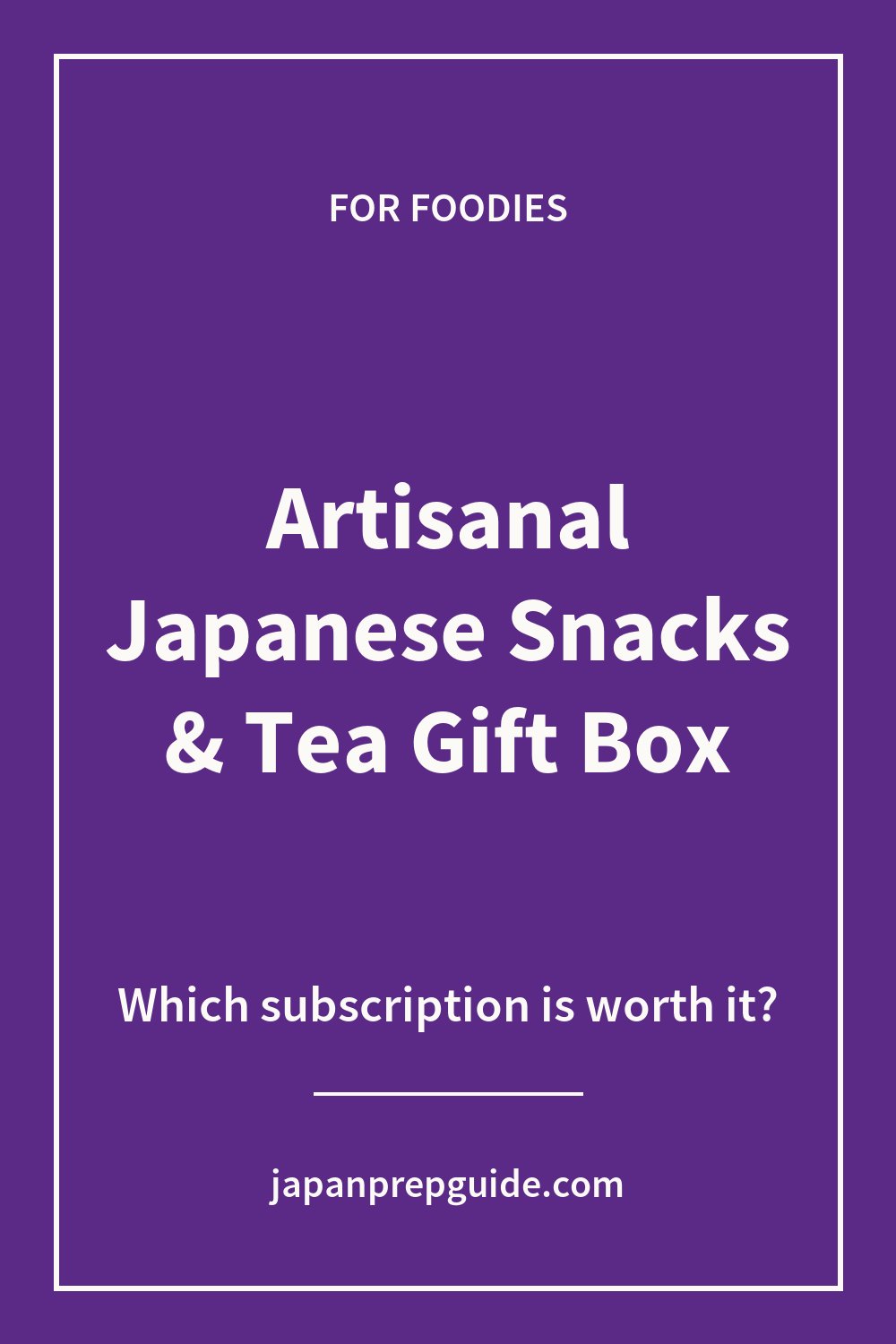 Artisanal Japanese snacks and tea gift box