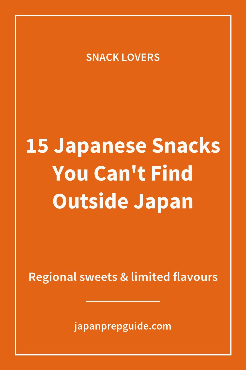 15 Japanese snacks you can't find outside Japan